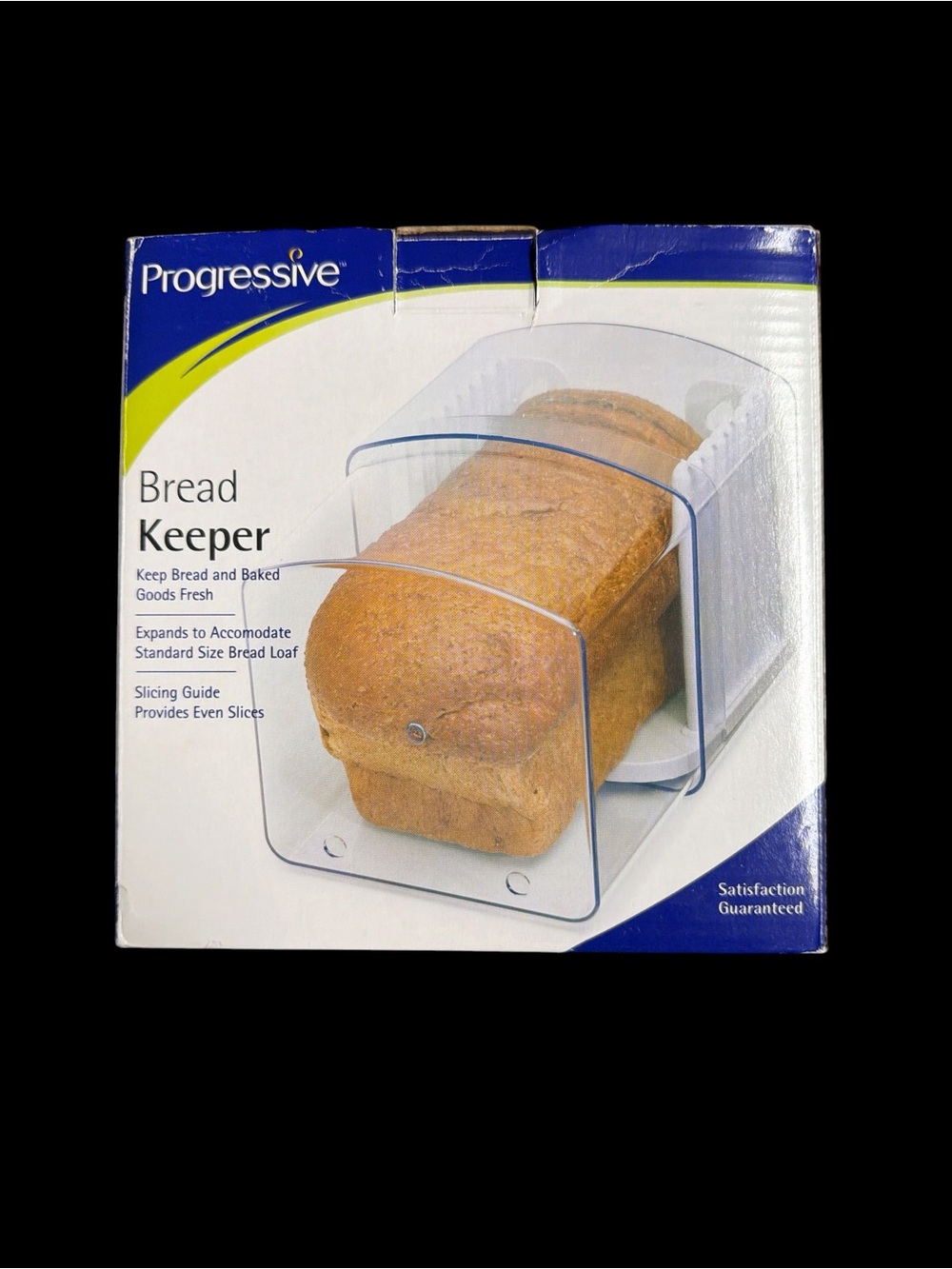 Progressive Expandable Bread Keeper, Air Vents And Slicing Guard Brand New